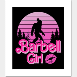 JUST A BARBELL Girl Posters and Art